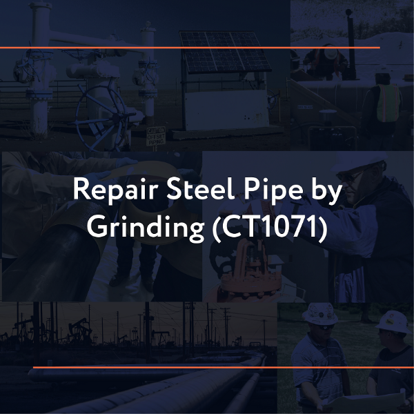 Picture of CT1071: Repair Steel Pipe by Grinding