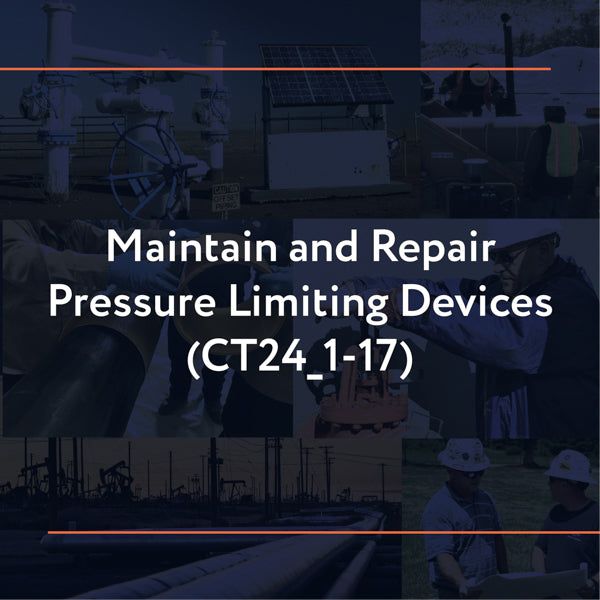 Picture of CT24_1-17: Maintain and Repair Pressure Limiting Devices