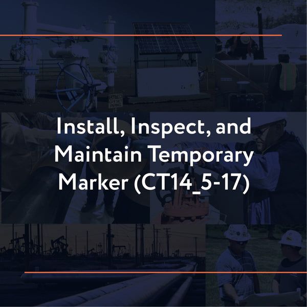 Picture of CT14_5-17: Install, Inspect, and Maintain Temporary Marker