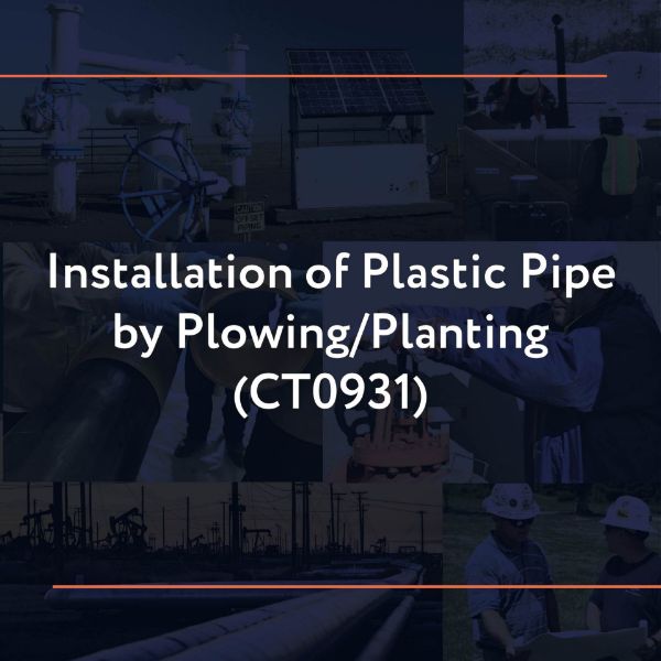 Picture of CT0931: Installation of Plastic Pipe by Plowing/Planting