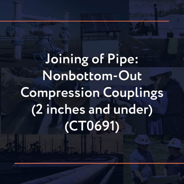 Picture of CT0691: Joining of Pipe: Nonbottom-Out Compression Couplings (2 inches and under)