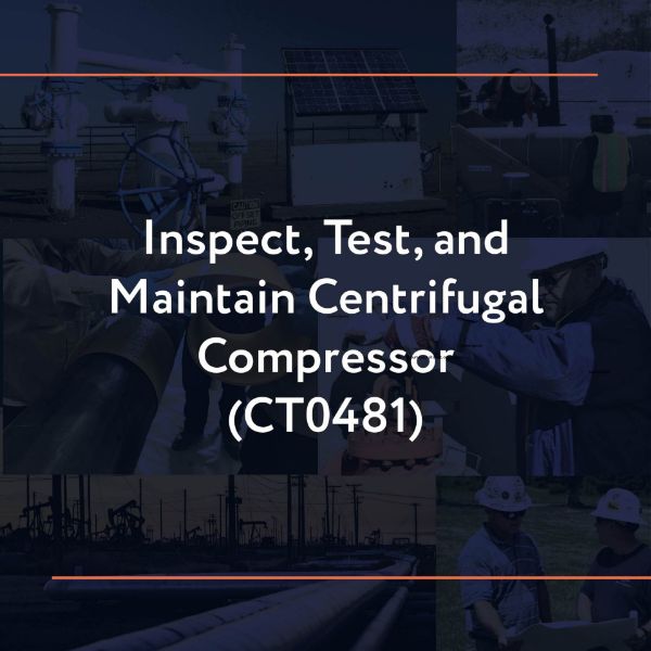 Picture of CT0481: Inspect, Test, and Maintain Centrifugal Compressor