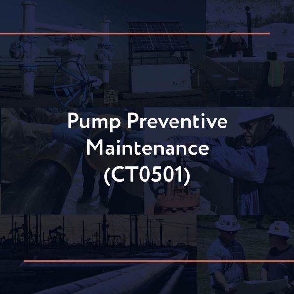 Picture of CT0501: Pump Preventive Maintenance