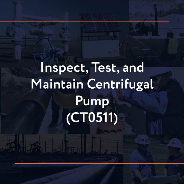 Picture of CT0511: Inspect, Test, and Maintain Centrifugal Pump