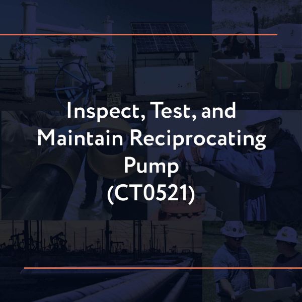 Picture of CT0521: Inspect, Test, and Maintain Reciprocating Pump