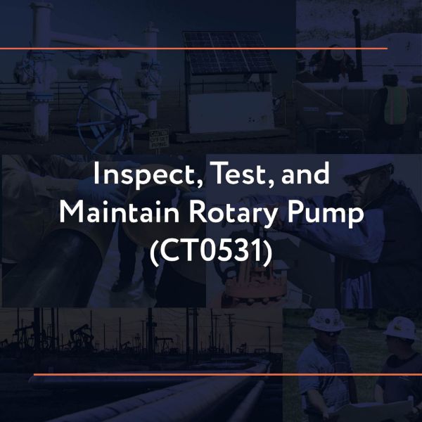 Picture of CT0531: Inspect, Test, and Maintain Rotary Pump