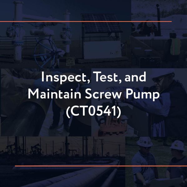 Picture of CT0541: Inspect, Test, and Maintain Screw Pump