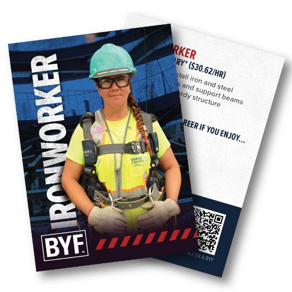 Picture of Ironworker Trading Card (Pack of 200)